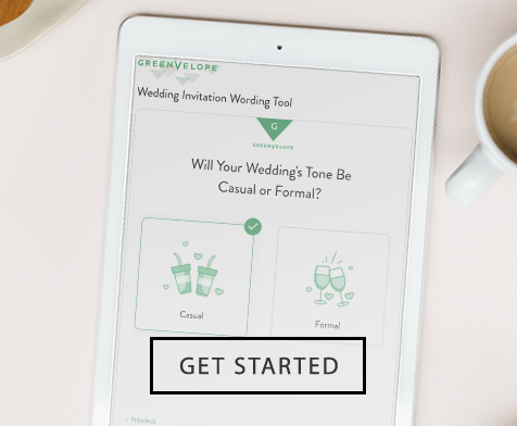 Greenvelope invitation wording tool