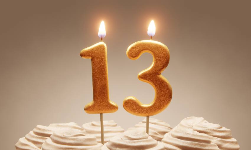 13th birthday party ideas: Candles on cute cupcakes