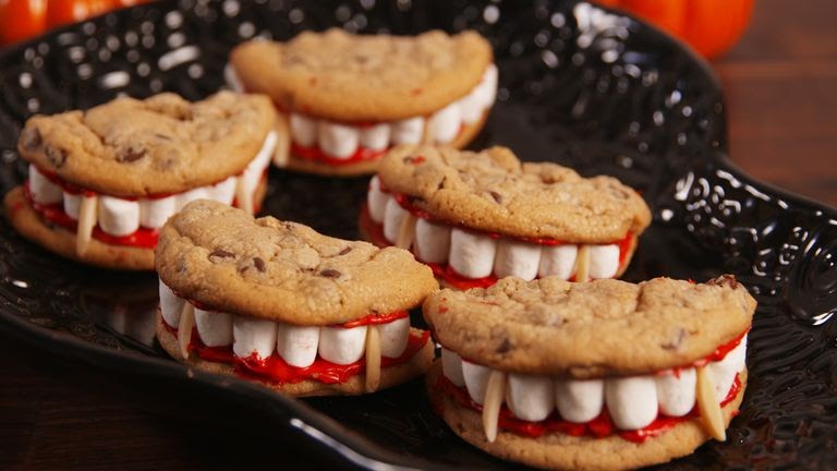 Halloween party food: Dracula dentures