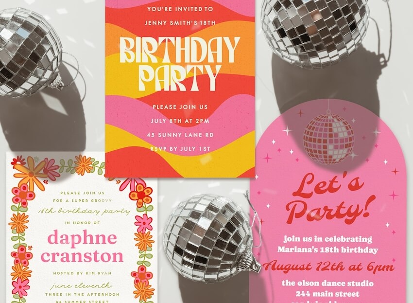 18th birthday invitations