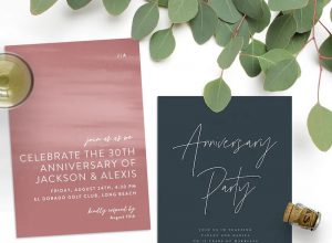 2 anniversary invitations