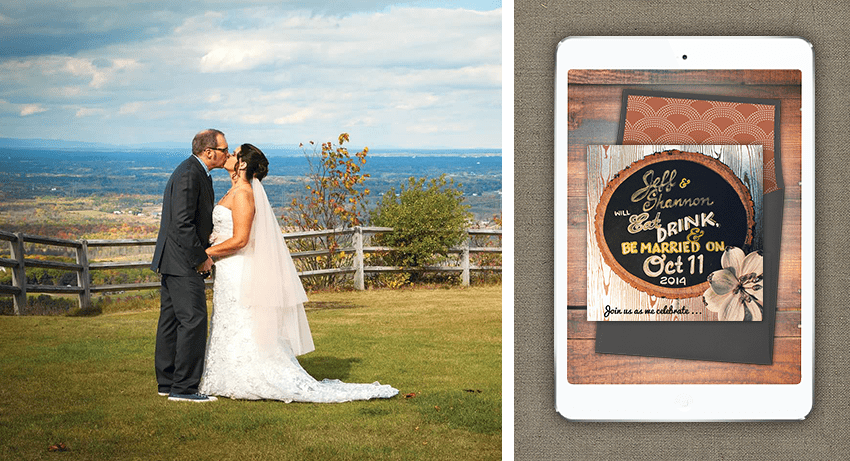 Mr and Mrs Smith Greenvelope wedding and custom digital invitation