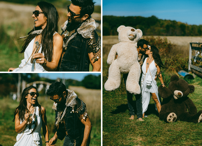 Alternative, playful photo shoot day after wedding - super unique wedding ideas + inspiration via @Greenvelope