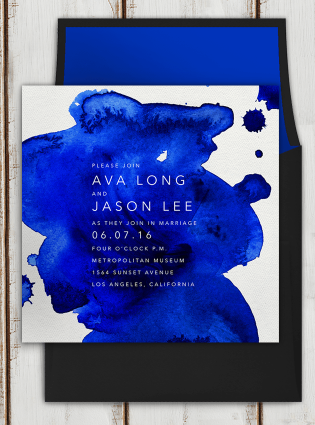 Colin Cowie Artsy Cobalt Bridal Musings