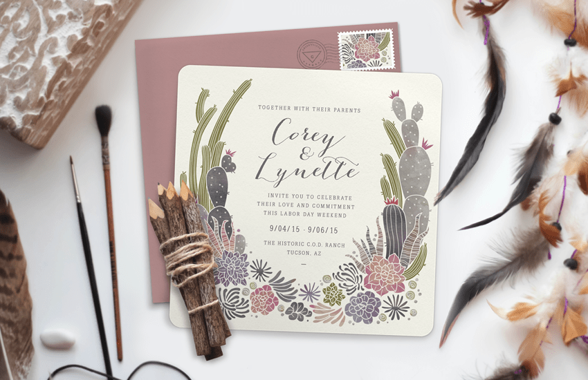 Lynette Cenee Wedding Invitation