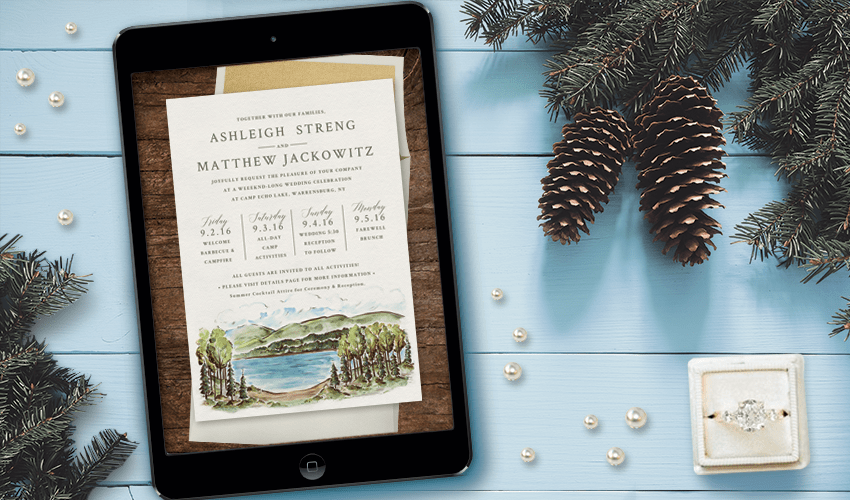 summer camp inspired wedding