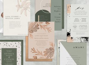6 modern wedding invitations