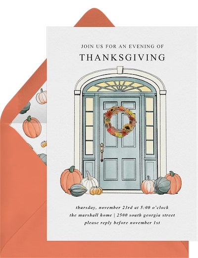 A Sweet Thanksgiving Invitation