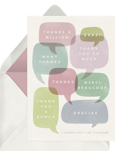 A Whole Lot of Thanks Card