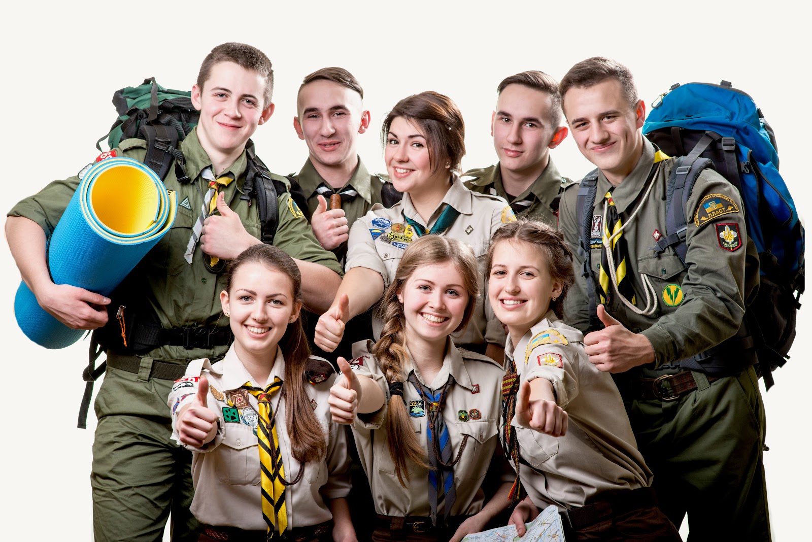 Eagle scout members: boys and girls