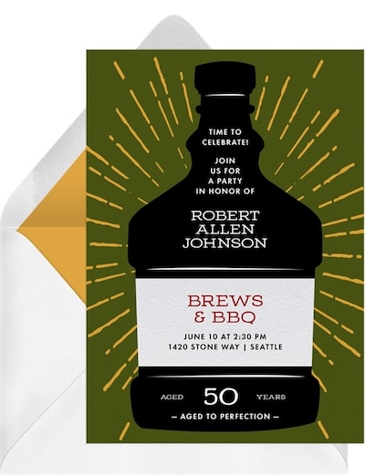 Aged to Perfection Invitation