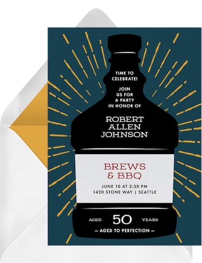 Aged to Perfection Invitation