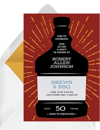 Aged to Perfection Invitation