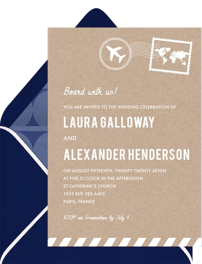 Airmail Invitation