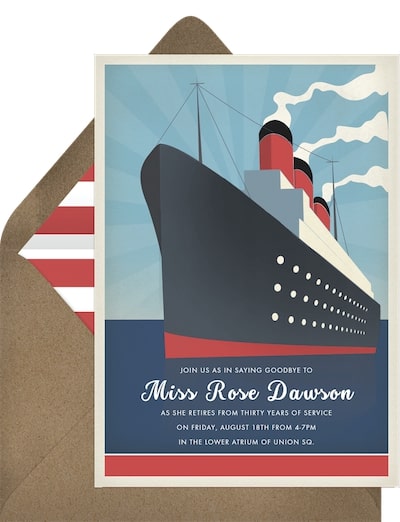 All Aboard Invitation