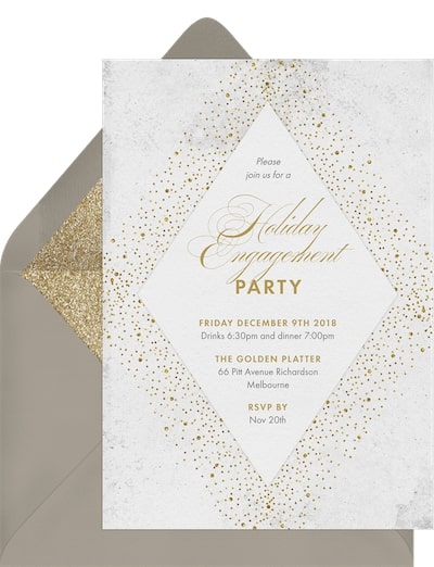All That Glitters Invitation