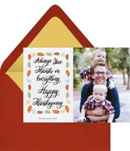 Always Give Thanks Card