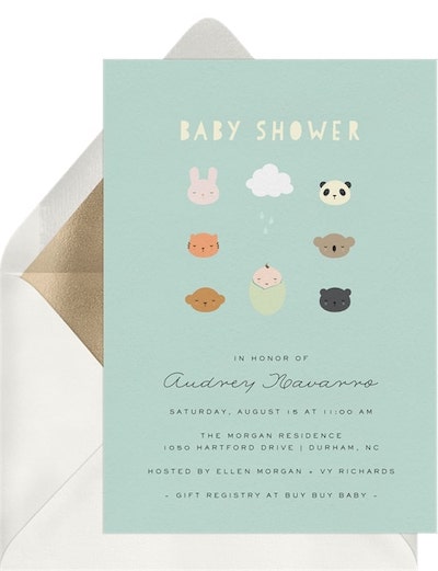 Animal Friends Invitation