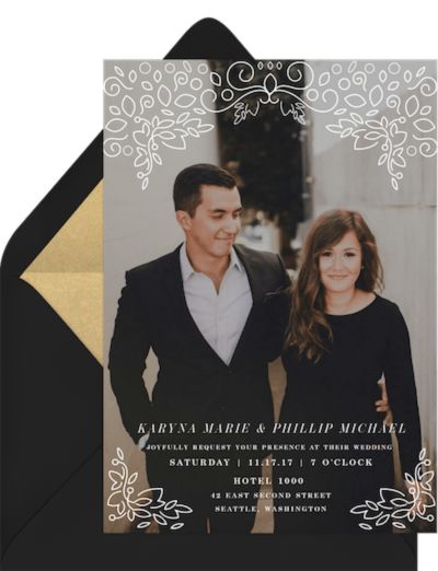 Art Deco Inspired Invitation