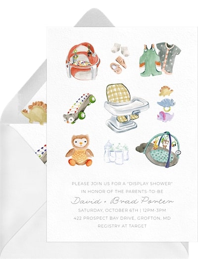 Baby Gift Grid Invitation