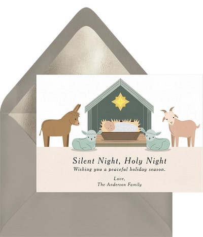 Baby Manger Card