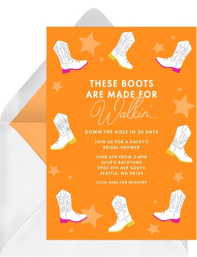 Bach Boots Invitation