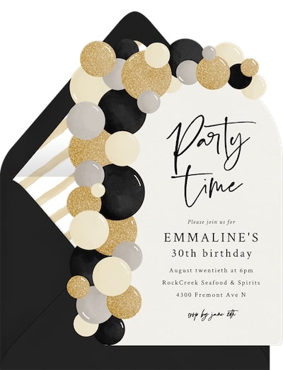 Balloon Arch Invitation