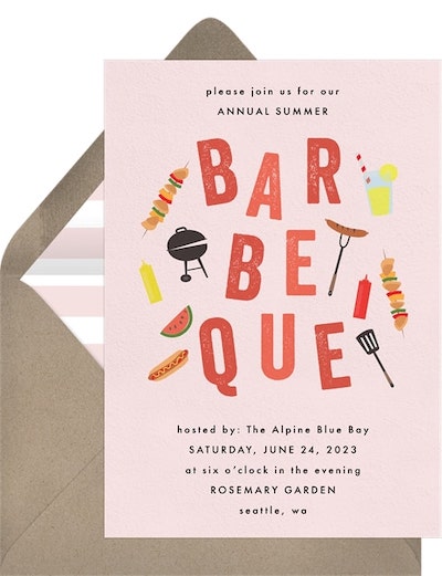 Barbecue Fun Invitation