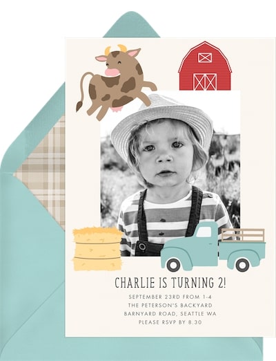 Barnyard Party Invitation