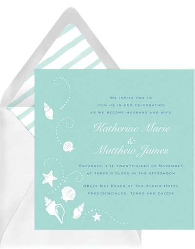 Beach Shells Invitation