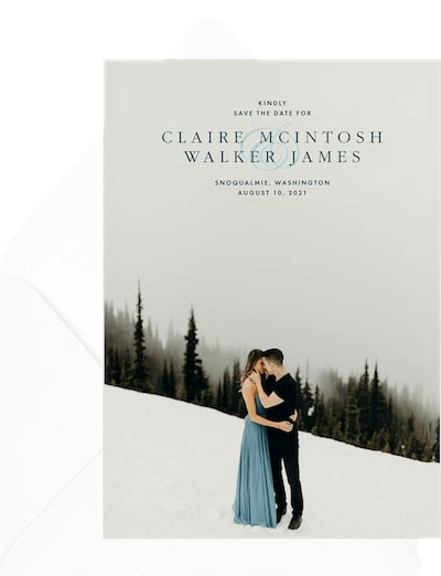 Save the date photo ideas: Beautiful Ampersand Save the Date