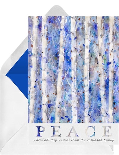 Beautiful Birch Trees Card