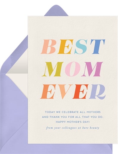 Best Mom Card