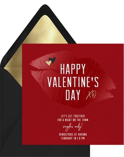 Big Kiss Invitation