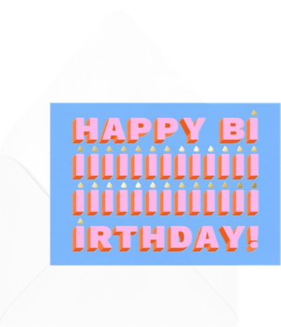Birthday card template: Biiirthday Card