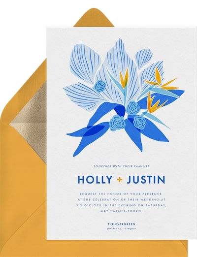 Birds of Paradise Invitation