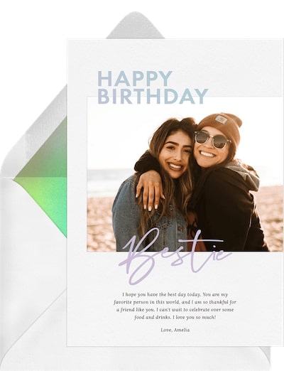 Birthday Bestie Card