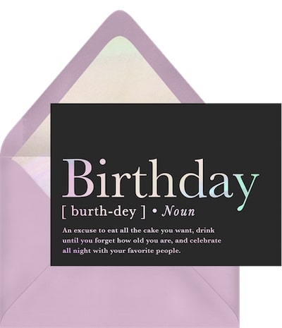 Birthday Defined Card