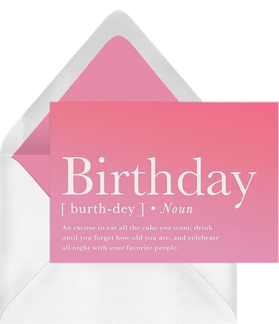 Birthday Defined Card