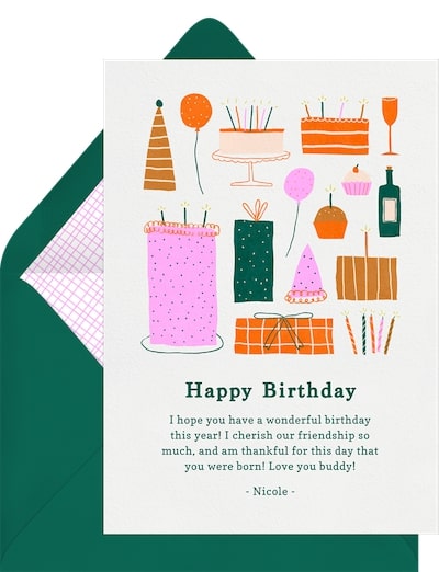 Turning 50 quotes: Birthday Doodles Card
