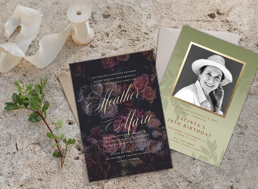 70th Birthday Invitations: Design Styles and Wording Ideas