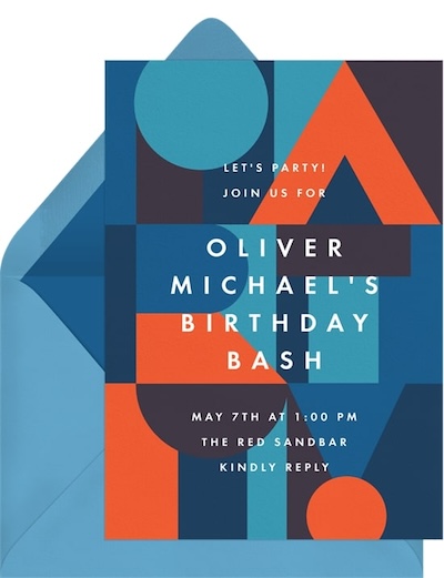 Men birthday invitation: Block Party Invitation