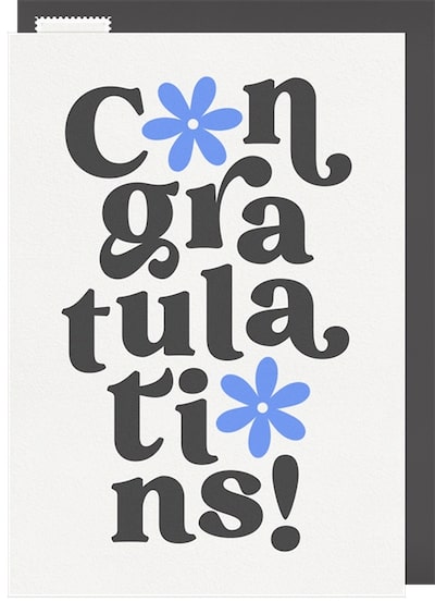 Blooming Congratulations Card