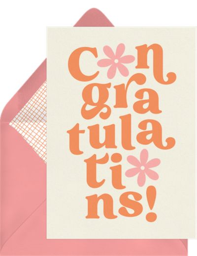 Blooming Congratulations Card
