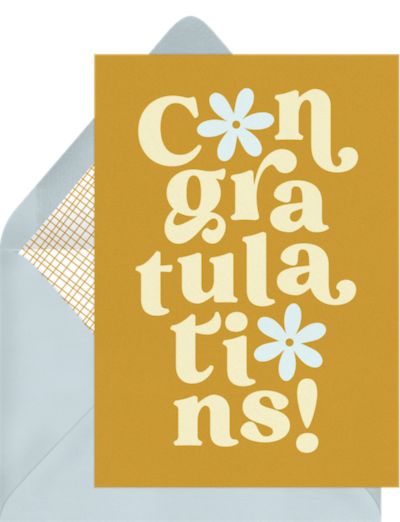 Blooming Congratulations Card
