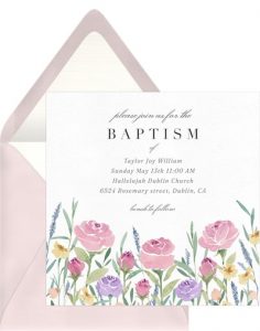 Blooming Flowers Invitation