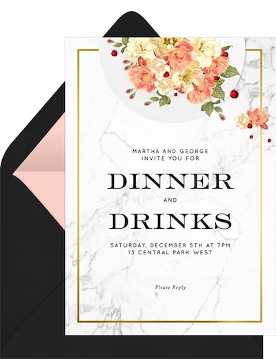 Blooming Plate Invitation