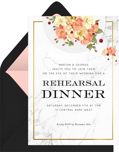 Blooming Plate Invitation