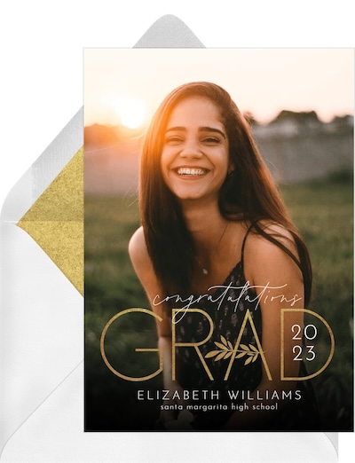 Boho Grad Announcement