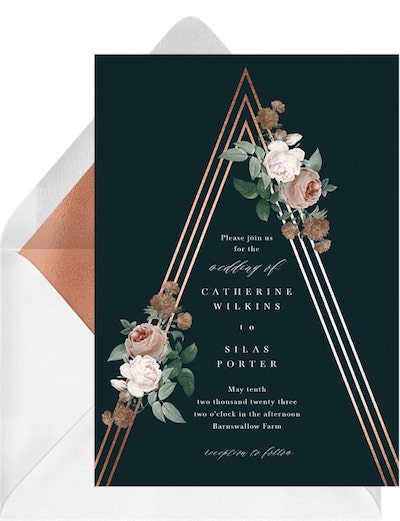 Boho Triangle Invitation